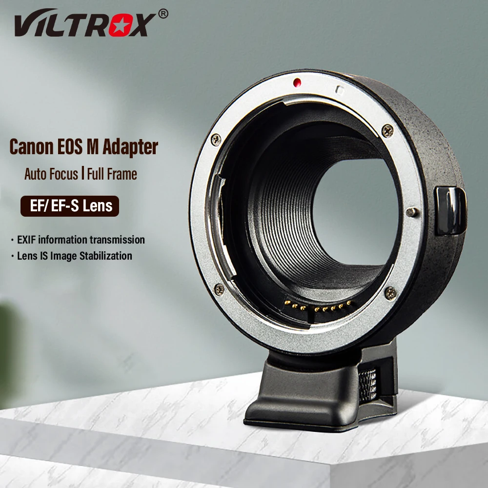 Viltrox Ef-Eos M Electronic Auto Focus Ef To Eos M Adapter For Canon Eos Ef Ef-S Lens To Eos M M2 M3 M5 M6 M10 M50 M100 Camera