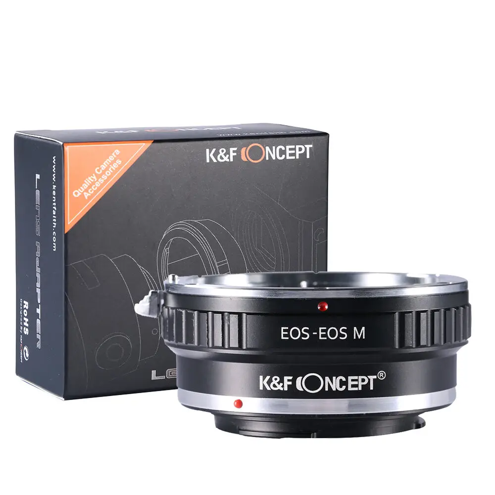 K & F Concept Eos-Eos M Per Canon Eos Ef Mount Lens A Canon Eos M Ef-M Mount Camera M1 M2 M3 M5 M6 M100 M200 Adattatore Per Obiettivo