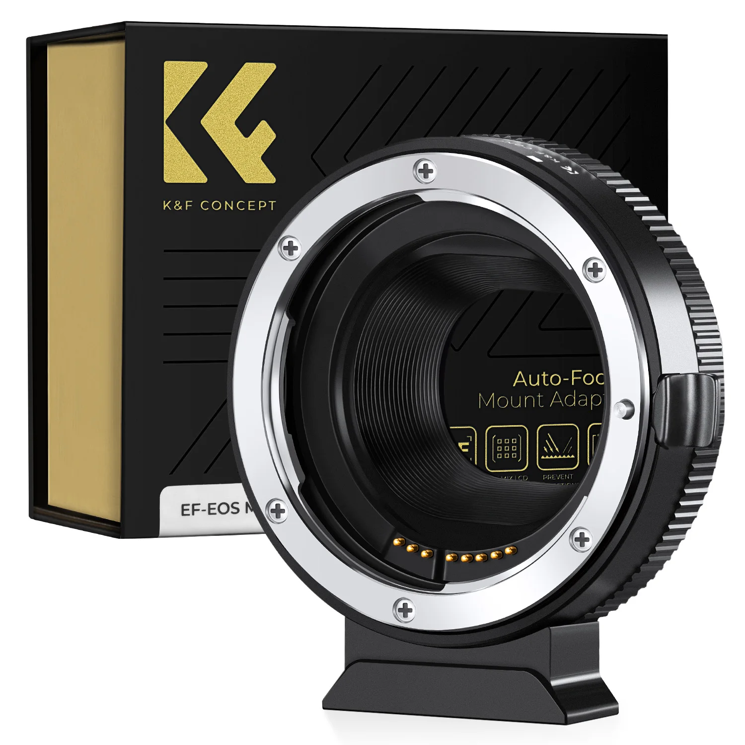 K & F Concept Eos-Eos M Ii 2 Messa A Fuoco Automatica Per Canon Eos Ef Mount Lens A Canon Eos M Ef-M Mount Camera M5 M6 M100 M200 Adattatore Per Obiet