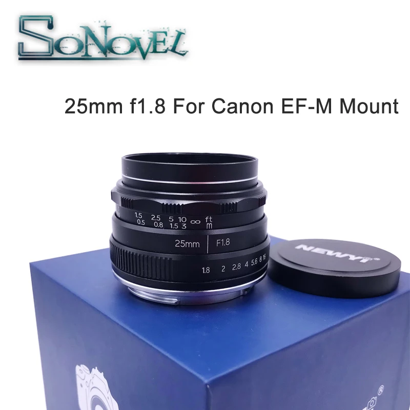 25Mm F1.8 Messa A Fuoco Manuale Mf Prime Lens Per Canon Eos M M2 M3 M5 M6 M10 M50 M100 Eos M50 Mark Ii Mirrorless Camera