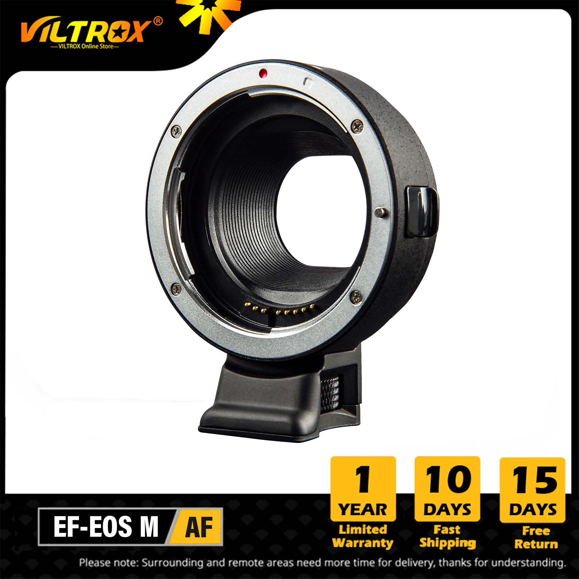 Viltrox Ef-Eos M Canon Ef Lens To M Camera Auto Focus Anello Adattatore Obiettivo Elettronico Per Obiettivo Canon Eos Ef Ef-S To Eos M Ef-M Camera M2 