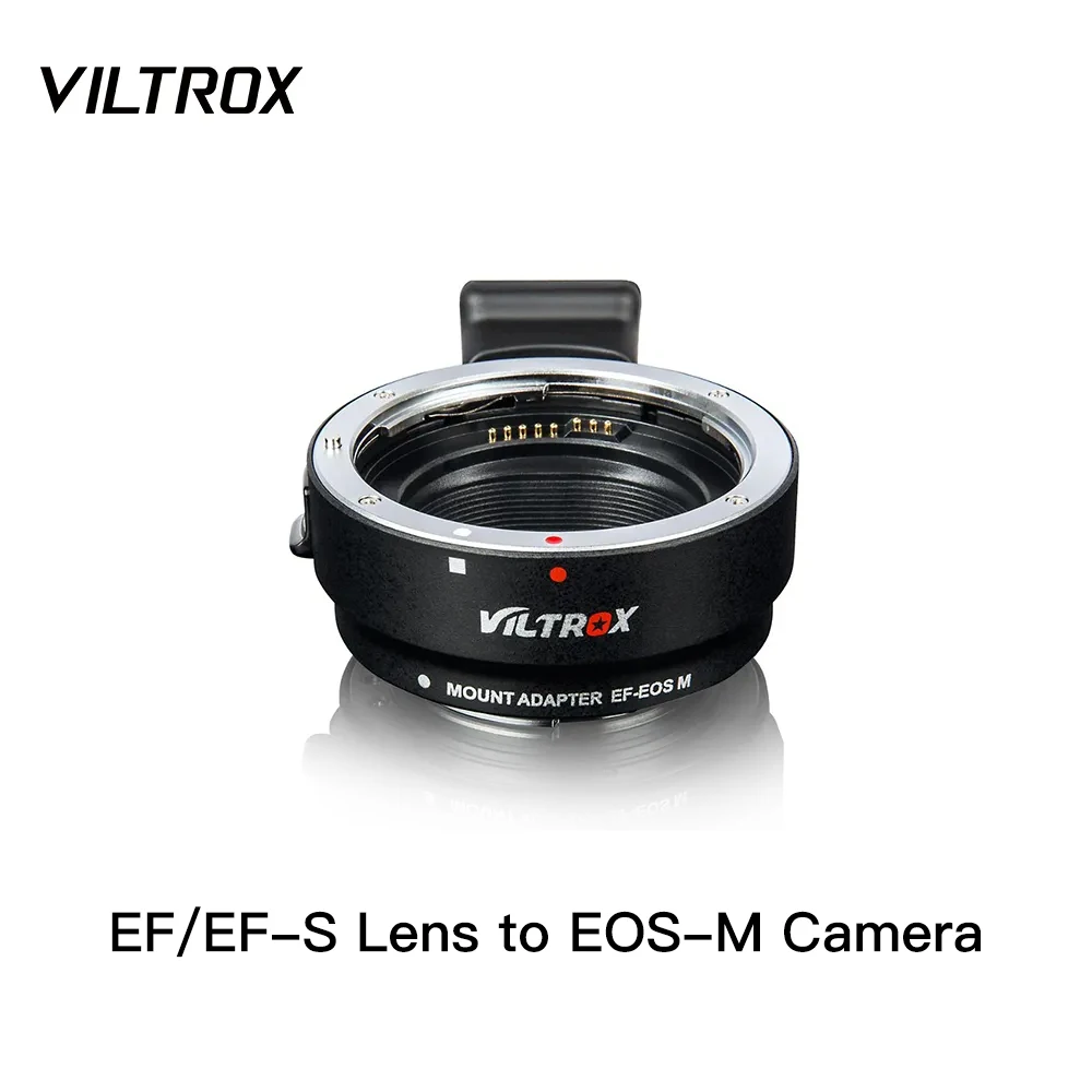 Anello Adattatore Per Montaggio Obiettivo Viltrox Ef-Eos M Per Obiettivo Canon Ef A Fotocamera Mirrorless Canon Ef-M M M2 M3 M5 M6 M10 M50 M100 Messa 