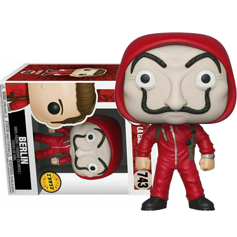 Funko Pop New La Casa De Papel Toyio 741 # The Professor Denver Berlino 743 # Action Figure Toys Collection Model Toy With Box