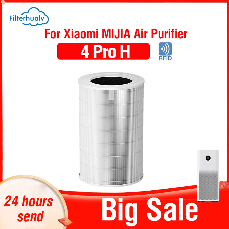 Filterhualv Xiaomi Hepa Filter 4 Pro H Filtro A Carbone Attivo 4 Pro H Xiaomi 4 Pro H Filtro Per Xiaomi Purificatore D'Aria 4 Pro H