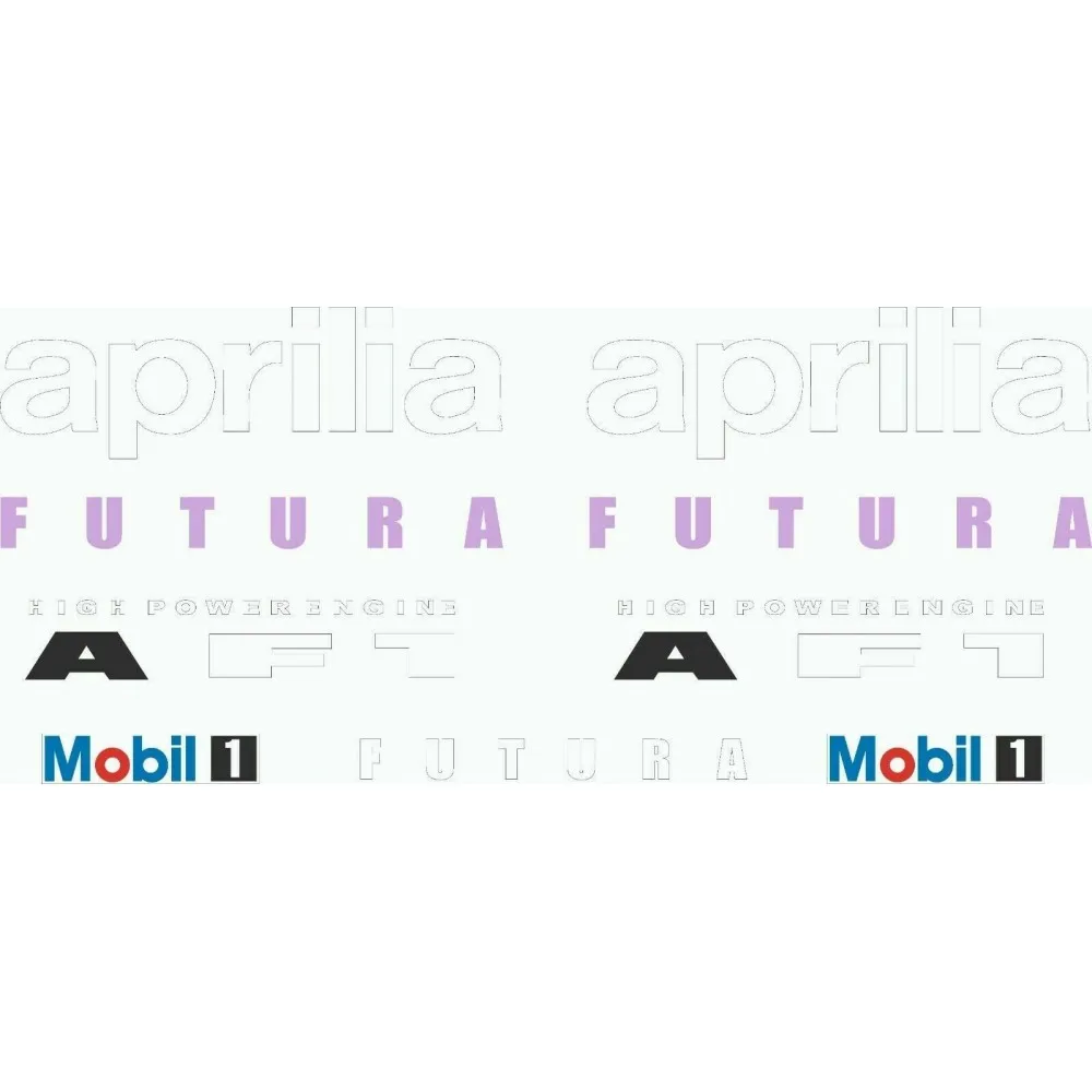 Adesivi Classici Compatibili Per Moto Aprilia Af1 Futura