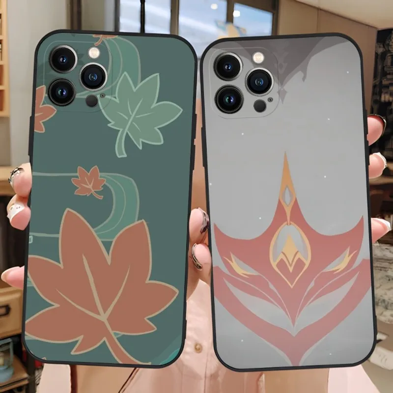 Genshin Impact Icon Custodia Per Telefono Per Iphone 13Promax 11 14 12 Pro Max Mini Xr X Xs 7 8 6 6S Plus Cover Funda Shell