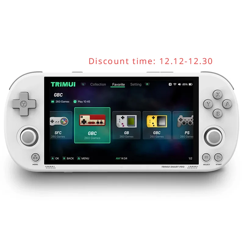 Prezzo Di Offerta Speciale Trimui Smart Pro Source Console Di Gioco Portatile Retro Arcade Hd Schermo Ips Da 4.96 Pollici Console Di Gioco Sistema Lin