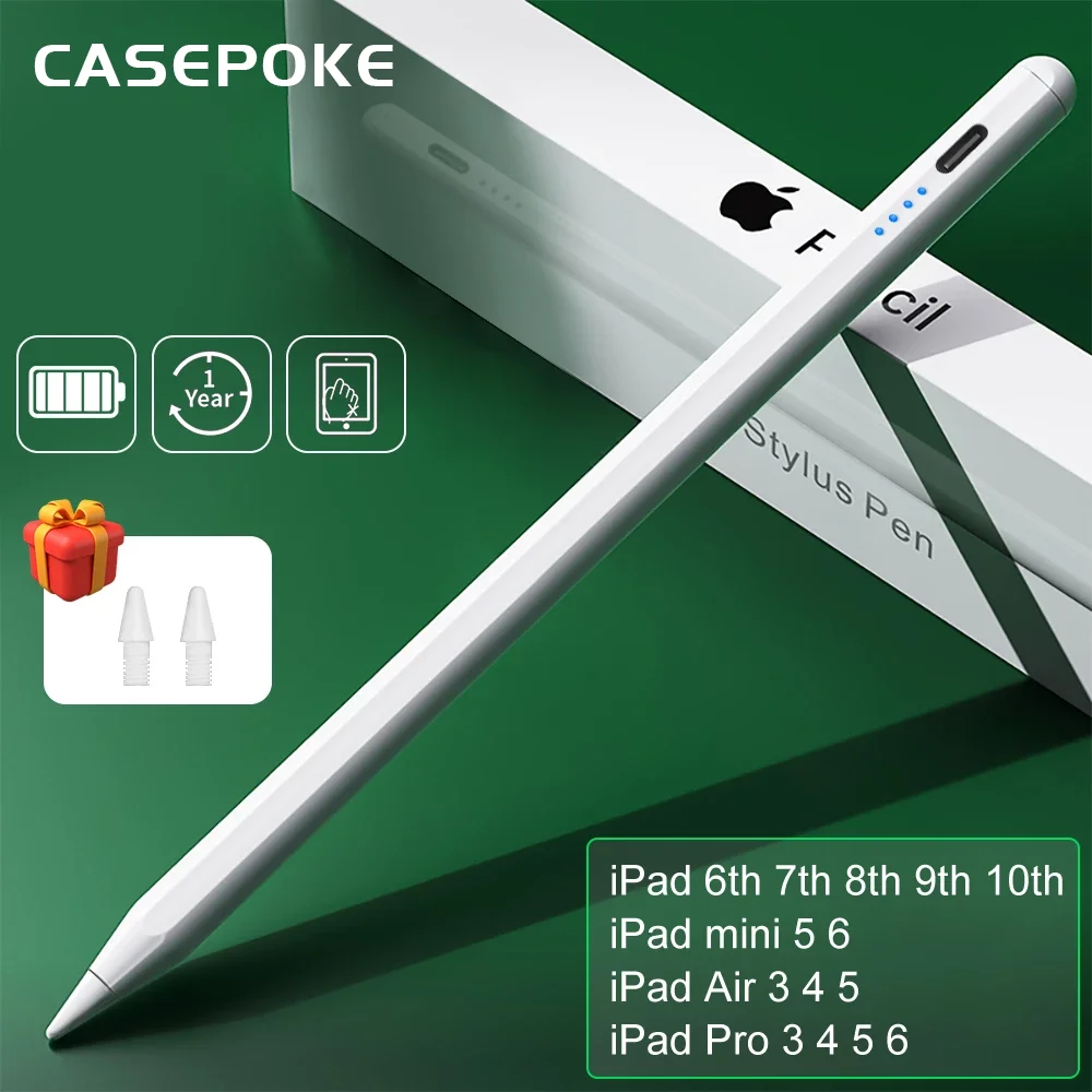 Per Ipad Pencil Palm Rejection Stylus Apple Pencil Pen Per Accessori Ipad Pro Air Mini Penna Per Prendere Appunti 1 2 Generazione