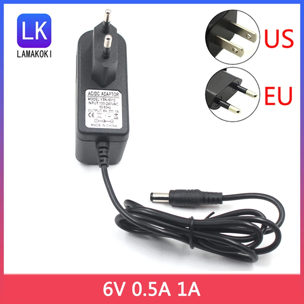 Ca 110-240V A Cc 6 V 0,5 A 1A Caricatore Adattatore Di Alimentazione Universale 6 V Volt Per Monitor Della Pressione Arteriosa Omron M2 M3 Uk Au Plug
