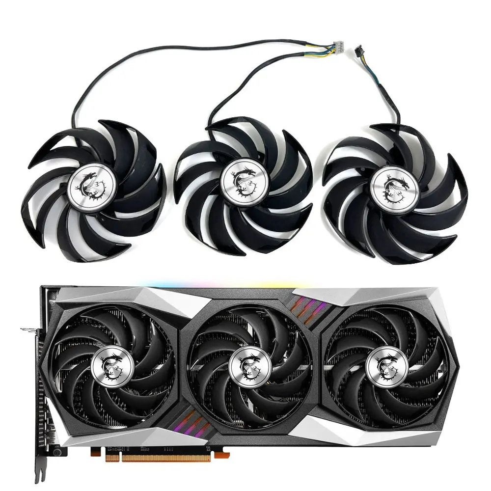 Nuovo Muslimsi Rx 6800, 6800Xt Gaming X Trio Gpu Fan, Per Msi Rx 6800, 6800Xt, 6900Xt Gaming X Trio Ventola Di Raffreddamento Della Scheda Video
