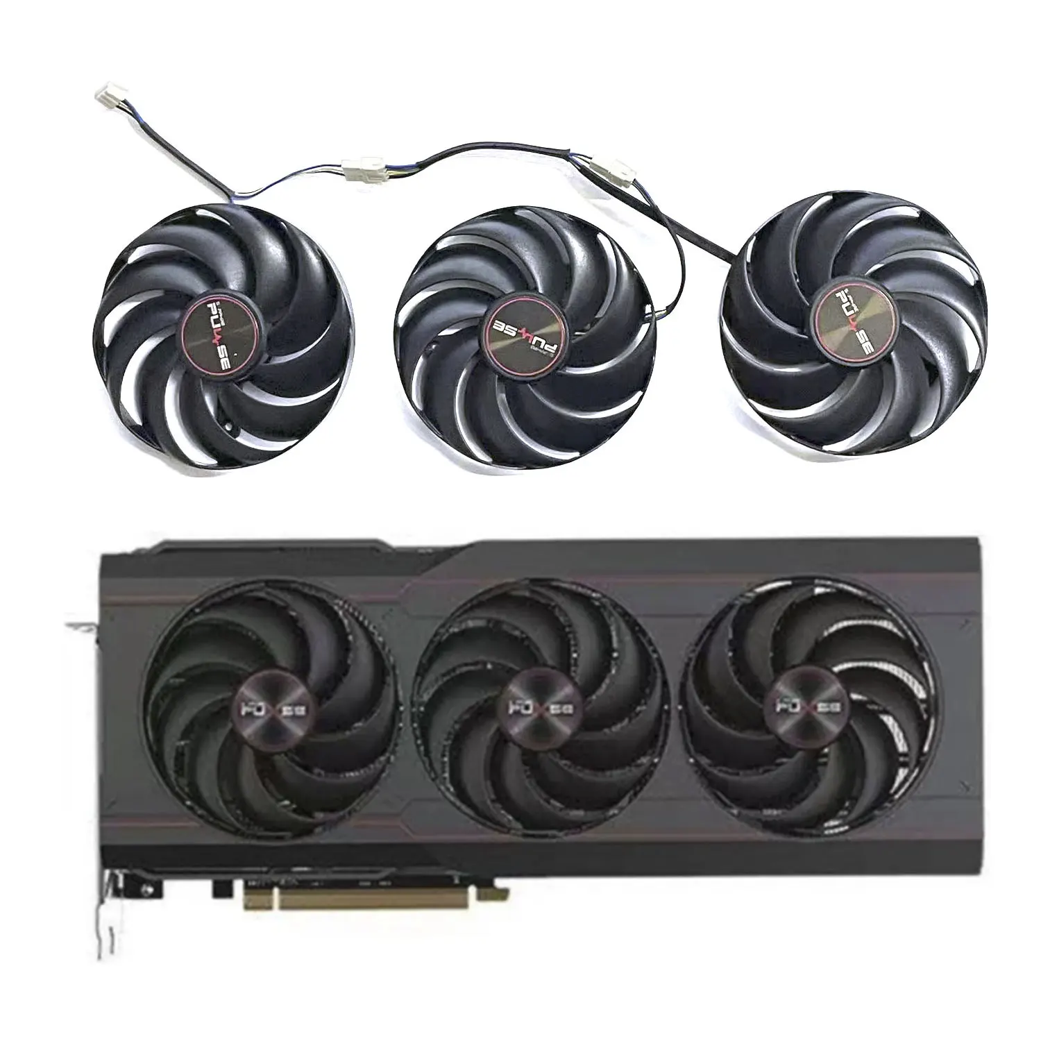 Ventola Originale Nuova Di Zecca 87Mm 4Pin Fdc10H12D9-C Rx 6800Xt Gpu Per Scheda Grafica Da Gioco Sapphire Pulse Amd Radeon Rx 6800 6800Xt