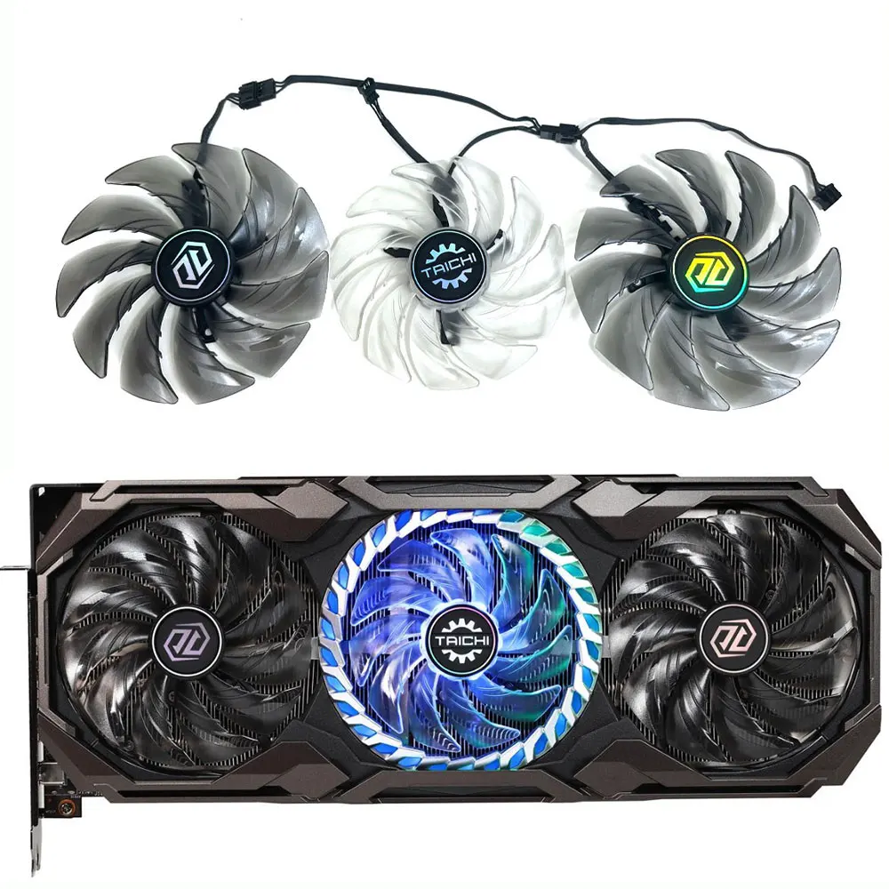 Ventola Di Gioco Originale Fdc10H12S9-C Rx 6800 Xt Taichi, Per Ventola Di Raffreddamento Della Scheda Video Di Gioco Asrock Radeon Rx 6800 Xt Taichi