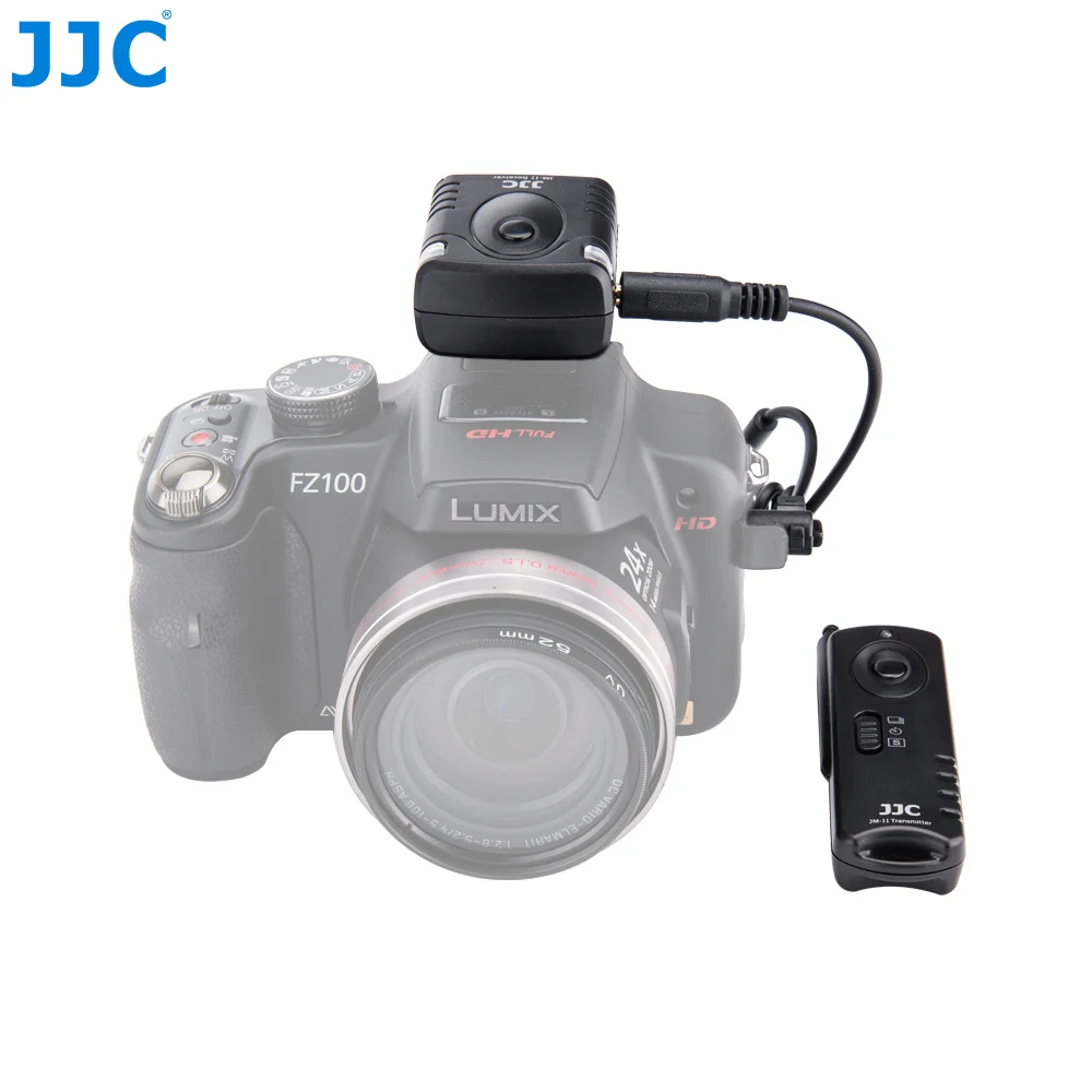 Telecomando Wireless Rf Con Rilascio Dell'Otturatore Della Fotocamera Jjc Per Panasonic Lumix Dc-S5 Ii Dc-S5 Iix Gh5 Ii Dmc-Fz20/Dmc-Fz20K/Dmc-Fz20S