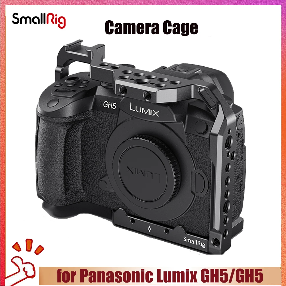 Gabbia Per Fotocamera Smallrig Per Panasonic Lumix Gh5/Gh5 Ii/Gh5S Supporto Per Slitta Fredda Per Supporto Monitor Flash Light Opzioni Fai Da Te 2646