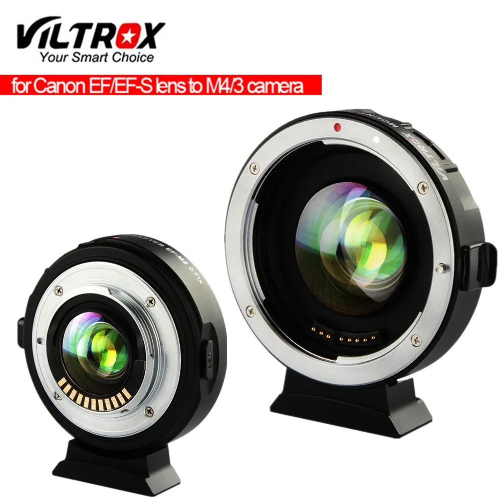 Viltrox Ef-M2 Ii Adattatore Elettronico F Booster 0.71X Per Canon Ef A Mft M43 Micro Quattro Terza Fotocamera Gh5 Bmpcc4K Riduttore Focale