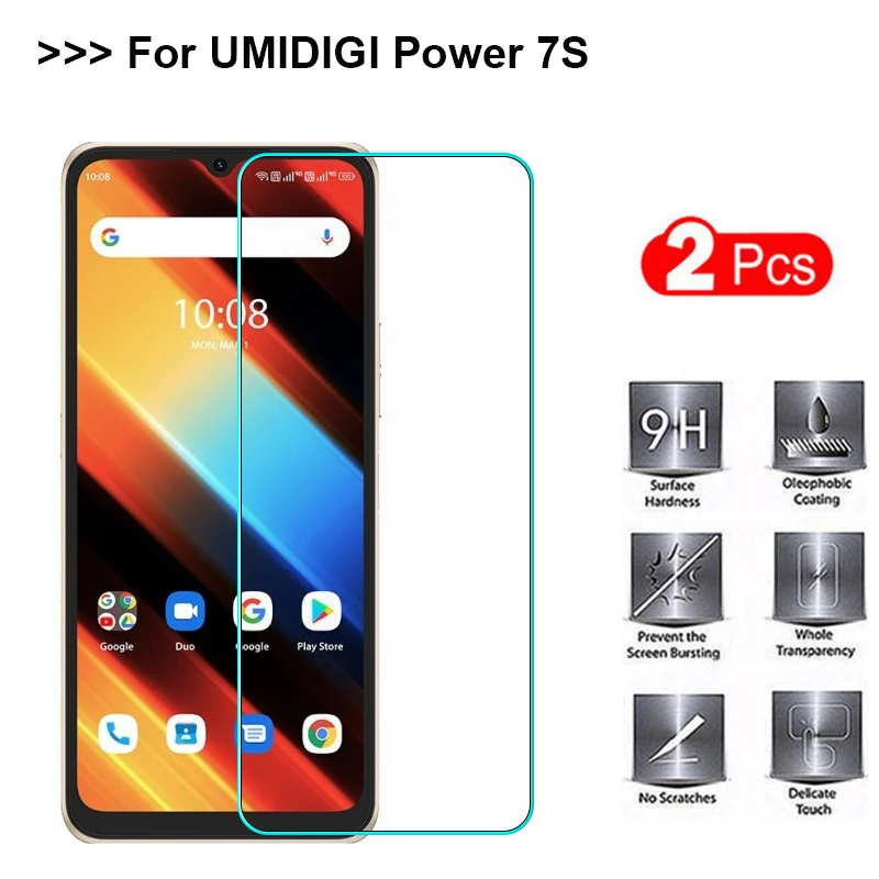 Pellicola Proteggi Schermo 2 Pezzi Per Umidigi Power 7 Copertura In Vetro Umi Power 7 Pro Vetro Temperato Per Cristal Umidigi Power 7S Pelicula
