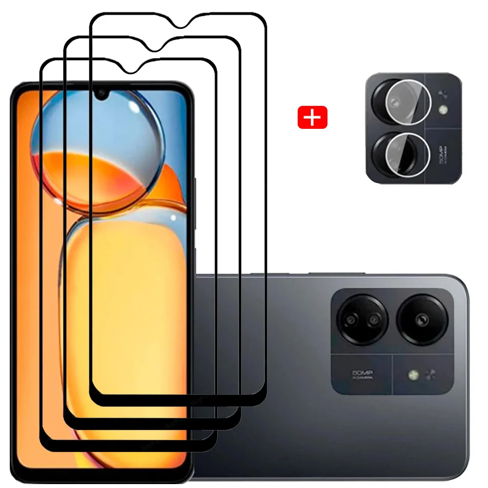 Pellicola Redmi 13C 12C 10C Glass Xiaomi Redmi Note 13 12 11 10 Pro Plus Vetro Temperato Redmi 13 C Screen Protector Redmi 13C Nfc Pellicola Protettiv