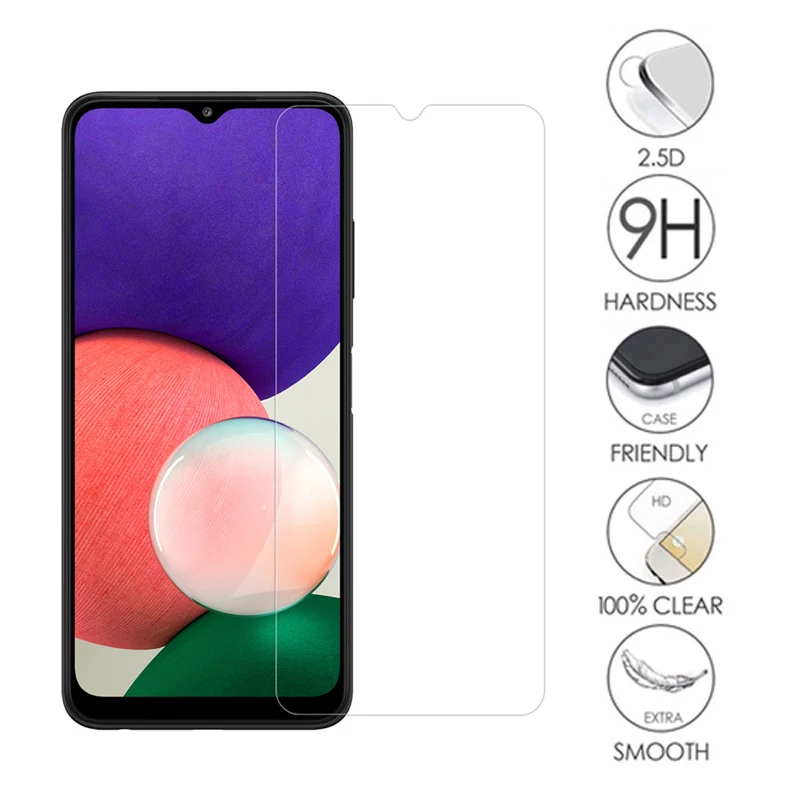 Vetro Protettivo Per Samsung Galaxy A22 5G Sm-A226B Vetro Temperato Per Cristal Samsung A22 5G M-A226Brn Pellicola Proteggi Schermo