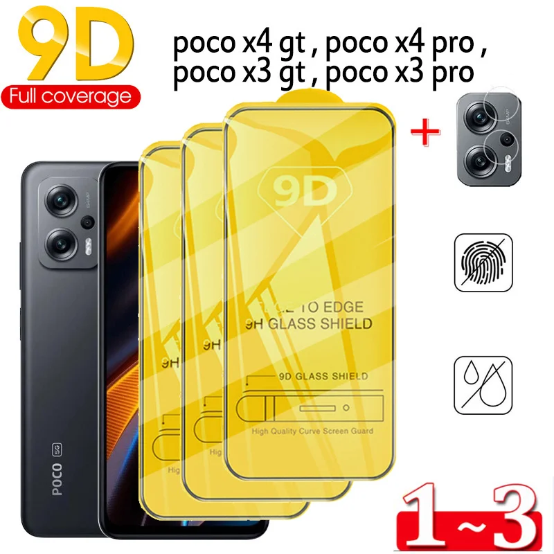 Vetro Temperato Poco X4 Gt Protezione Dello Schermo Poco X4 Pro Screen Protector Camara Poco X4 Pro 5G X3 Amor Vetro Temperato Per Xiaomi Poco X4 Gt P
