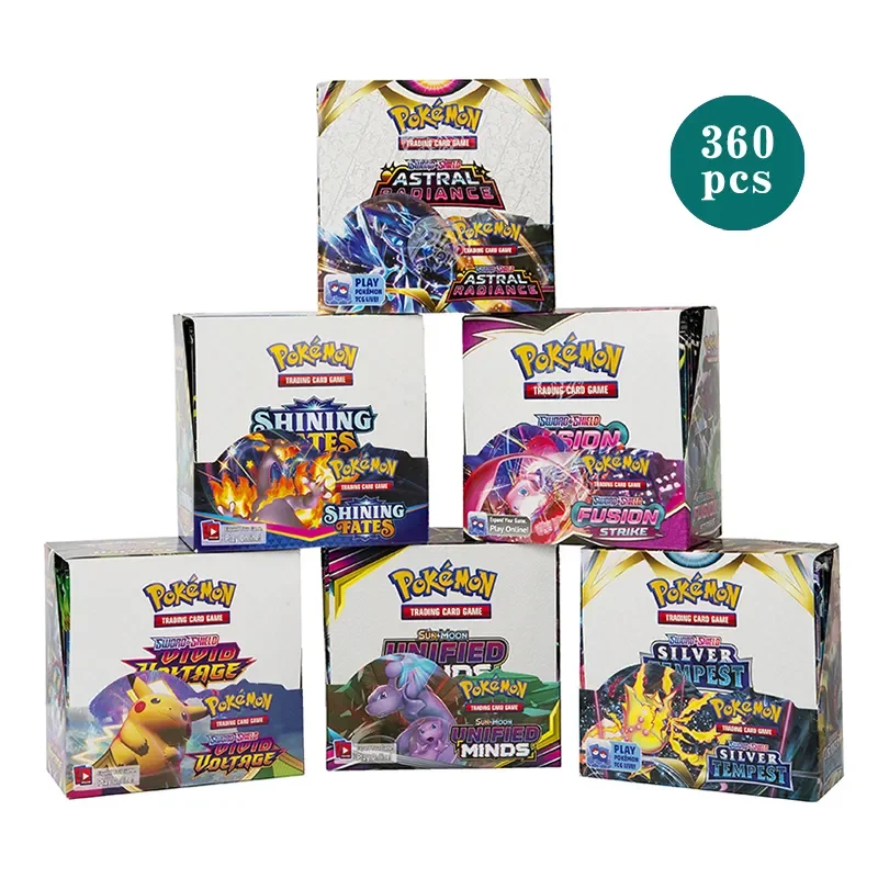 Nuova Scatola Da 360 Pezzi Pokemon Card Shining Fates Style English Booster Battle Carte Collezionabili Carte Da Gioco Giocattoli Regali Per Bambini