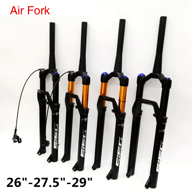 Forcella Anteriore Pneumatica Per Bici In Lega Di Alluminio Horquilla Mtb 26/27/5/29 Sospensione De Aire Garfo Suspensao Fourche Vtt Forcella Orquilla