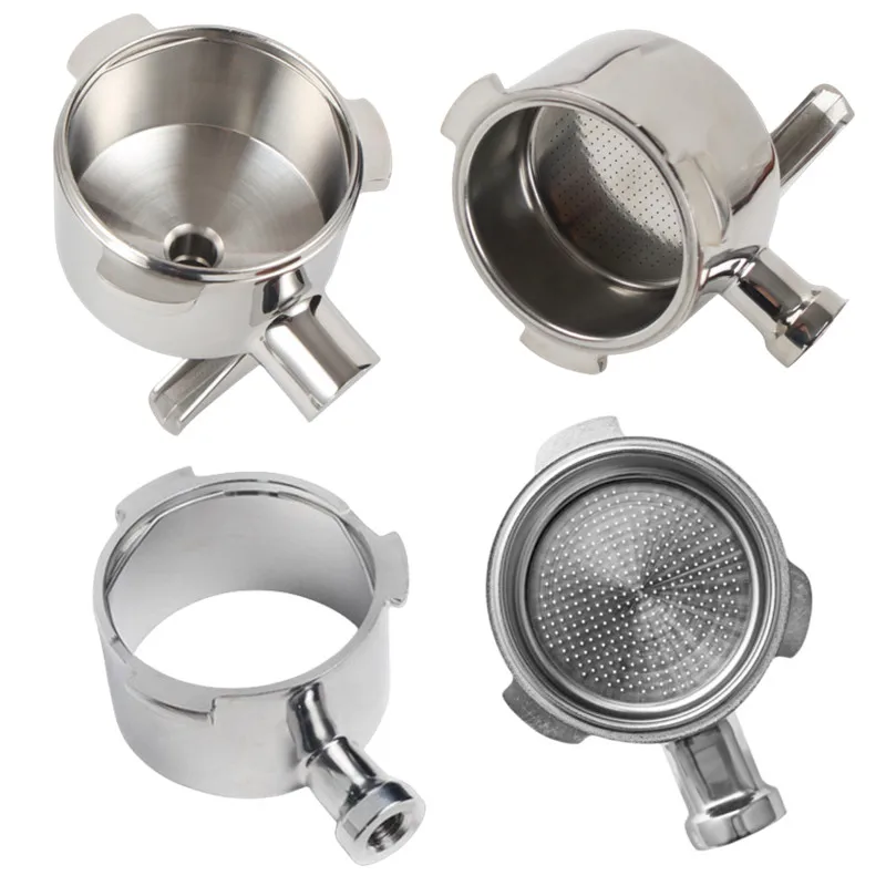 Doppio Beccuccio Portafiltro Senza Fondo 54Mm 51Mm Testa Portafiltro Per Breville Bes870 875 878 880 Delonghi Ec685 Dedicato Ec680
