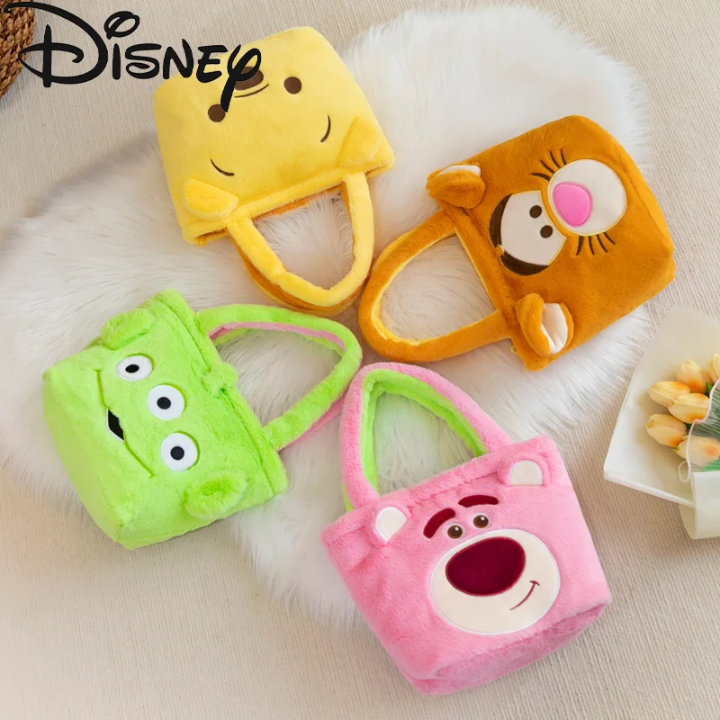 Disney New Winnie The Pooh Handbag Tiger Disney Toy Bag Cartoon Bag Doll Shoulder Double Sided Girl'S Backpack Borsa Per Bambini