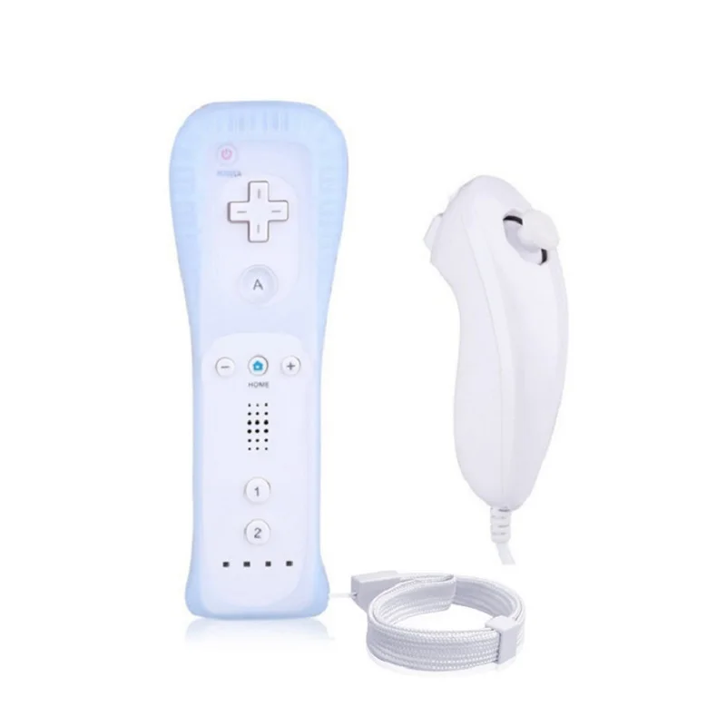 Per Nintendo Wii 2 In 1 Set Wireless Bluetooth Joystick Telecomando Sync Gamepad Mano Sinistra/Nunchuck Opzionale Motion Plus