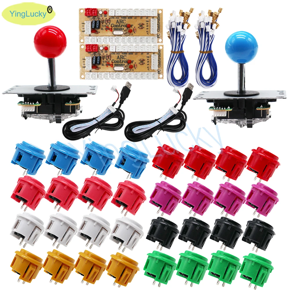 Seimitsu Copy Kit Arcade Sanwa & Sanwa Jlf Tp 8Yt & Sanwa Obsf 24 & Sanwa 30 Mm Joystick Per Controller Di Gioco Arcade A Ritardo Zero