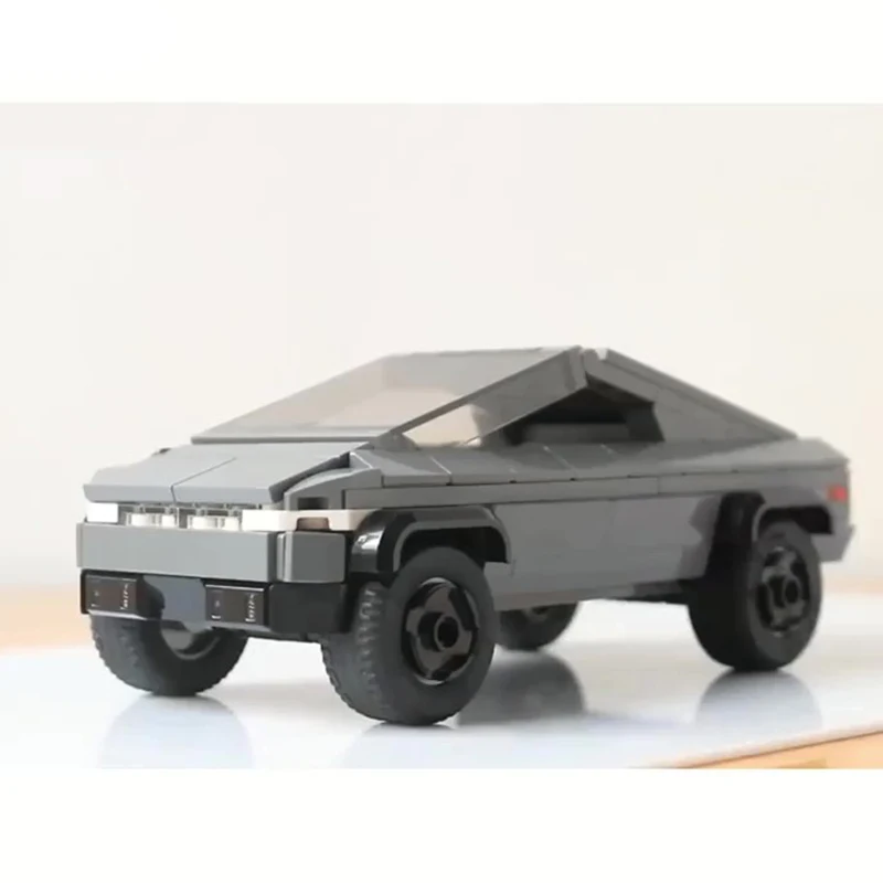 Moc Technical Truck Teslaed Cybertrucks Electric Pickup Source 1982 Blade-Runner Future Car Model Building Blocks Giocattoli Per Bambini Regalo