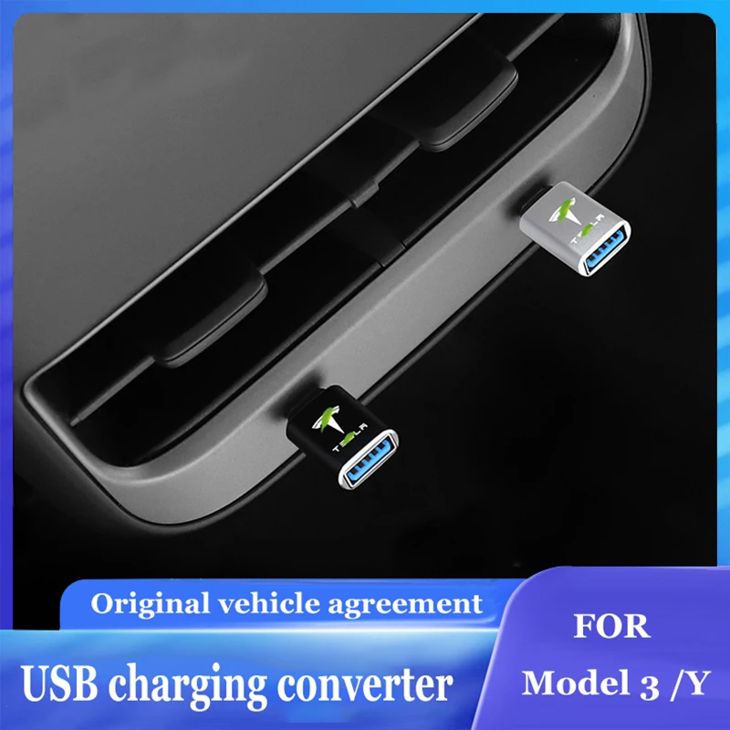 Caricabatteria Da Auto Auto Tipo C Caricabatteria Da Auto Veloce Da Tipo C A Usb Pd Per Tesla Model 3 Model X Model Y Accessori Per Cybertruck