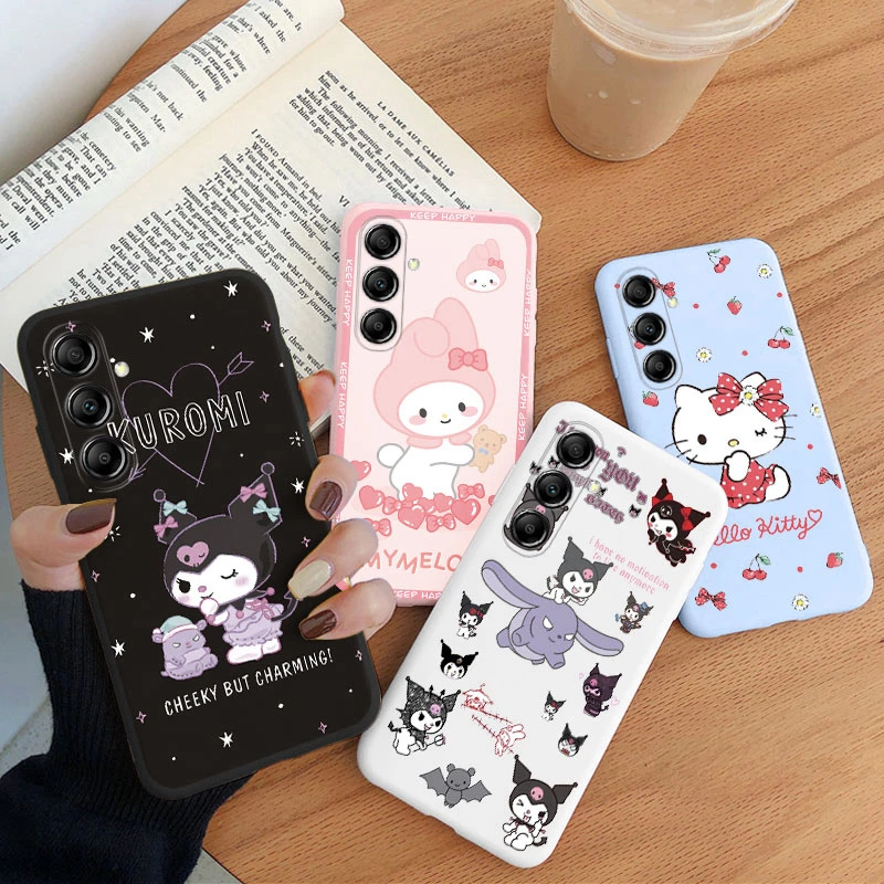 K-Kitty Cartoon H-Hello Case Per Samsung Galaxy M14 M34 M54 5G Cover Protettiva Cute Edge Matte Coque Per Samsung M 34 Shell