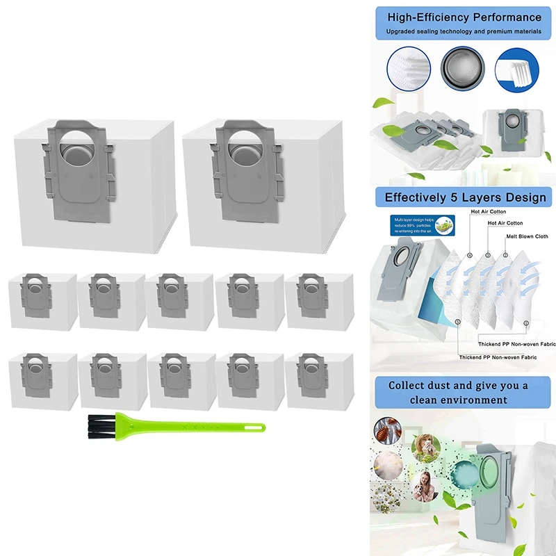 Promozione! Sacchetti Della Polvere Per Roborock Q7 Max /Q7 Max + / Q7 Max Plus, Per Roborock S7 Maxv Ultra/S7 Pro Ultra Aspirapolvere