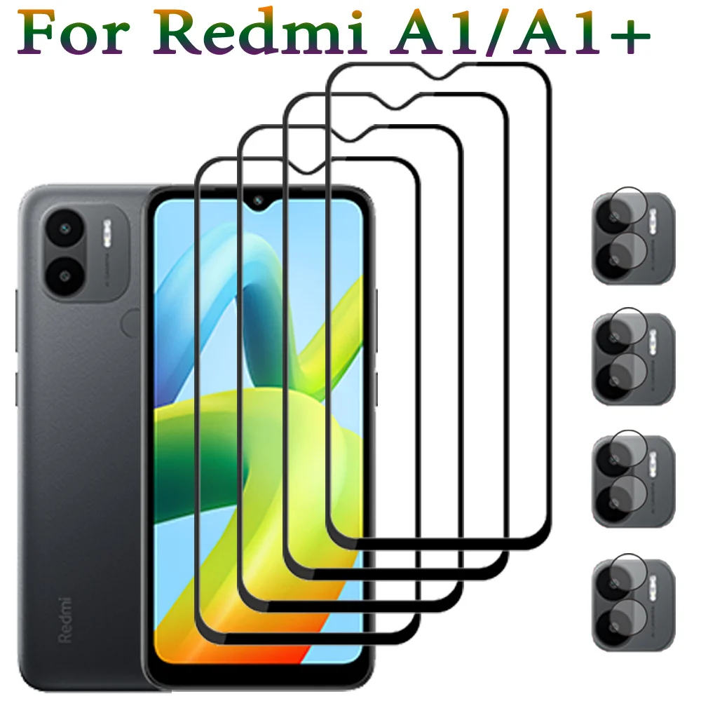Pellicola Protettiva For Xiaomi Redmi A1 Plus Pellicola Salvaschermo Redmia1 Vetro Temperato Xiomi Redmi A1 Pellicola Frontale A1 + Obiettivo Redmi A1