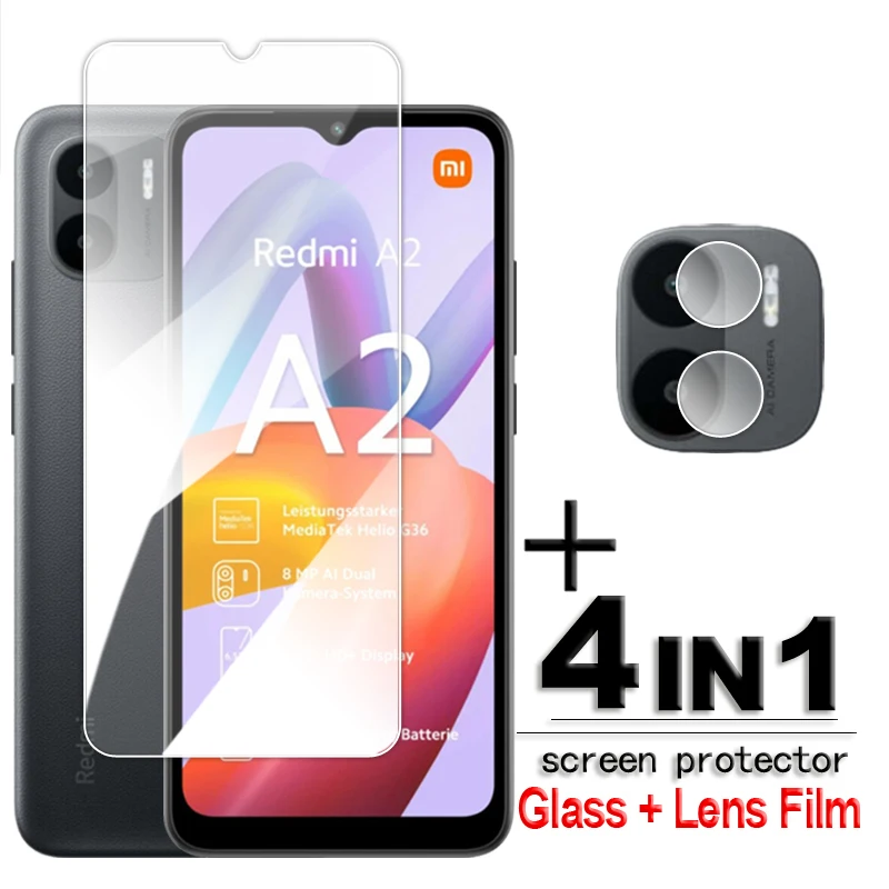 Per Xiaomi Redmi A2 Glass Redmi A2 A1 Vetro Temperato 6.52 Pollici Pellicola Salvaschermo Hd Trasparente Per Redmi A2 + A1 + A1 A2 Plus Film