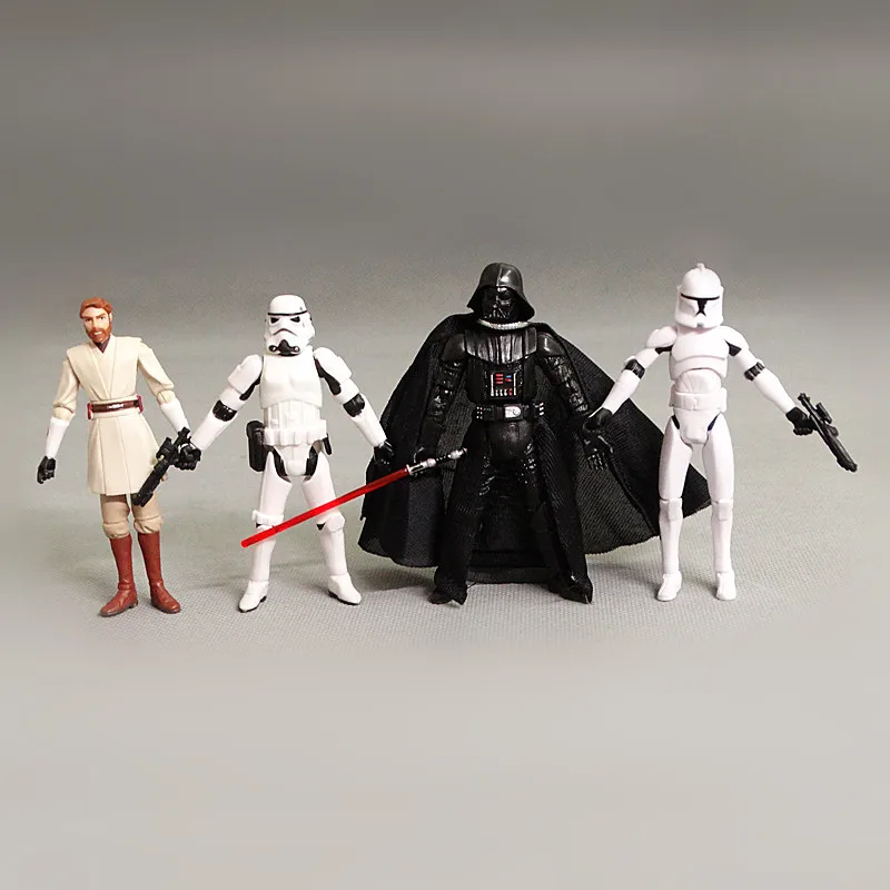 Action Figure Hot Toys Star Wars Obi Wan Darth Vader Modello 10Cm Bambola Fai Da Te Collezione Di Decorazioni Mobili Figurine Regali Per Bambini