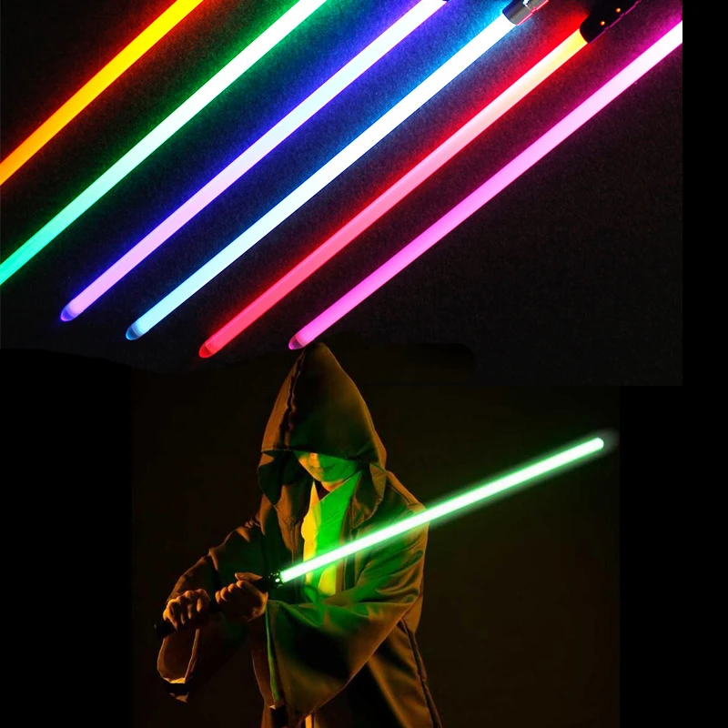 Toy Lightsaber Star Wars Replica Jedi Sith Darth Vader Rey Yoda Spada Spada Leggera Con Suono Originale Star Wars Giocattolo Cosplay