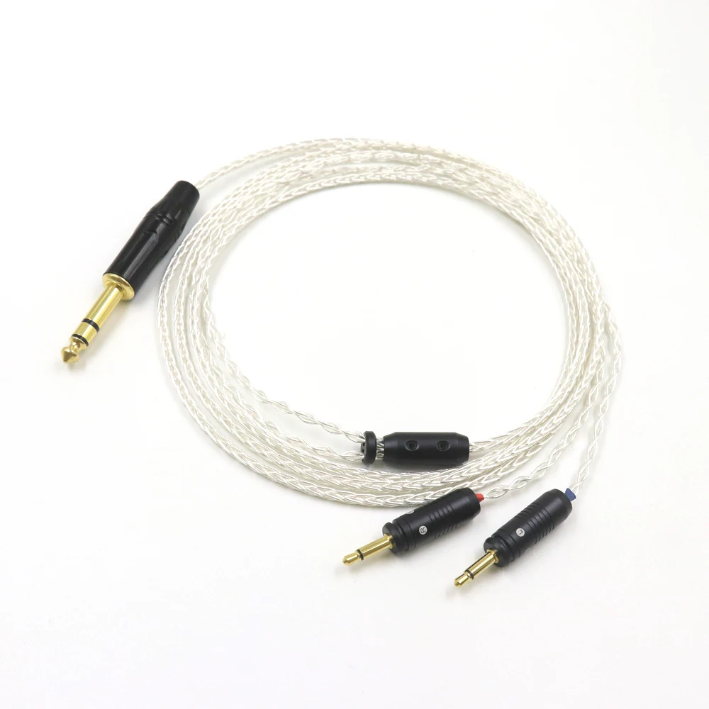 Alta Qualità 8 Core 7N Occ Placcato Argento Per Clear Celestee New Focal Elear Headset French Utopia Upgrade Cavo Per Cuffie