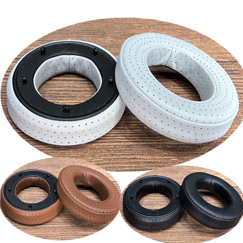 Cuscinetti Per Auricolari In Pelle Proteica Perforata Sostituzione Dei Cuscini Per Focal Clear Mg Elegia Utopia S Tellia Cuffie Auricolari Nero Grigio