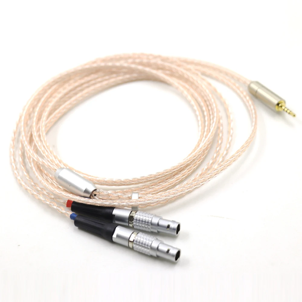 16 Cores Upocc Single Crystal Copper Silver Mixed Headphone Upgrade Replace Cable For Focal Utopia Elear Earphone