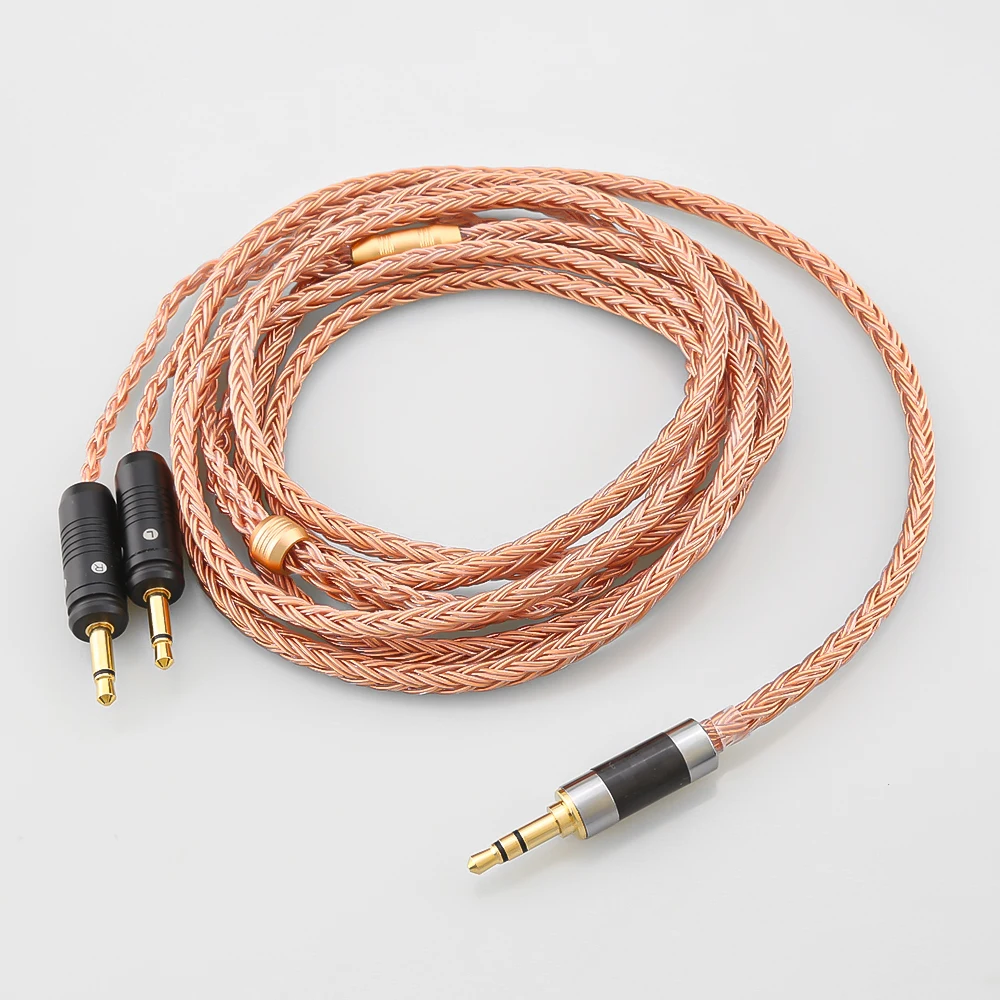 2.5/3.5/ 4.4Mm Xlr 16 Core Single Crystal Copper Clear Celestee New Focal Elear Headset French Utopia Upgrade Cavo Per Cuffie