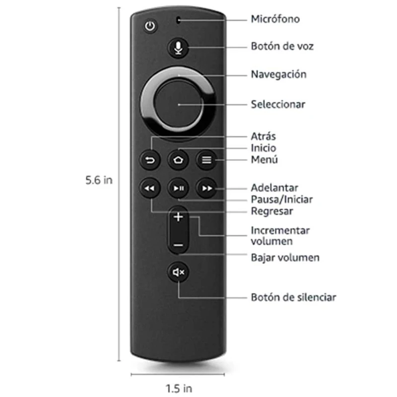 Telecomando L5B83H Per Amazon Fire Tv Stick 4K Box 2Nd-Gen Fire Tv 3Rd