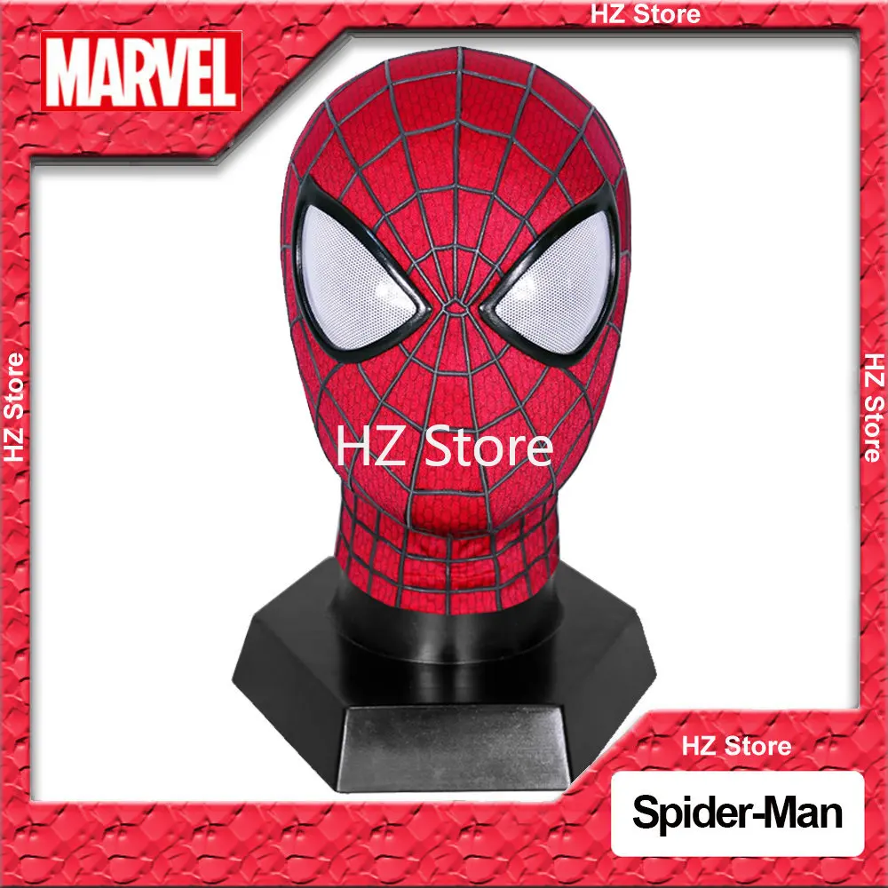 Marvel The Amazing Spider-Man 2 Mask Con Visiera E Lenti Magnetiche 1:1 3D Peter Parker Spiderman Mask Replica Cos Mascara Gift