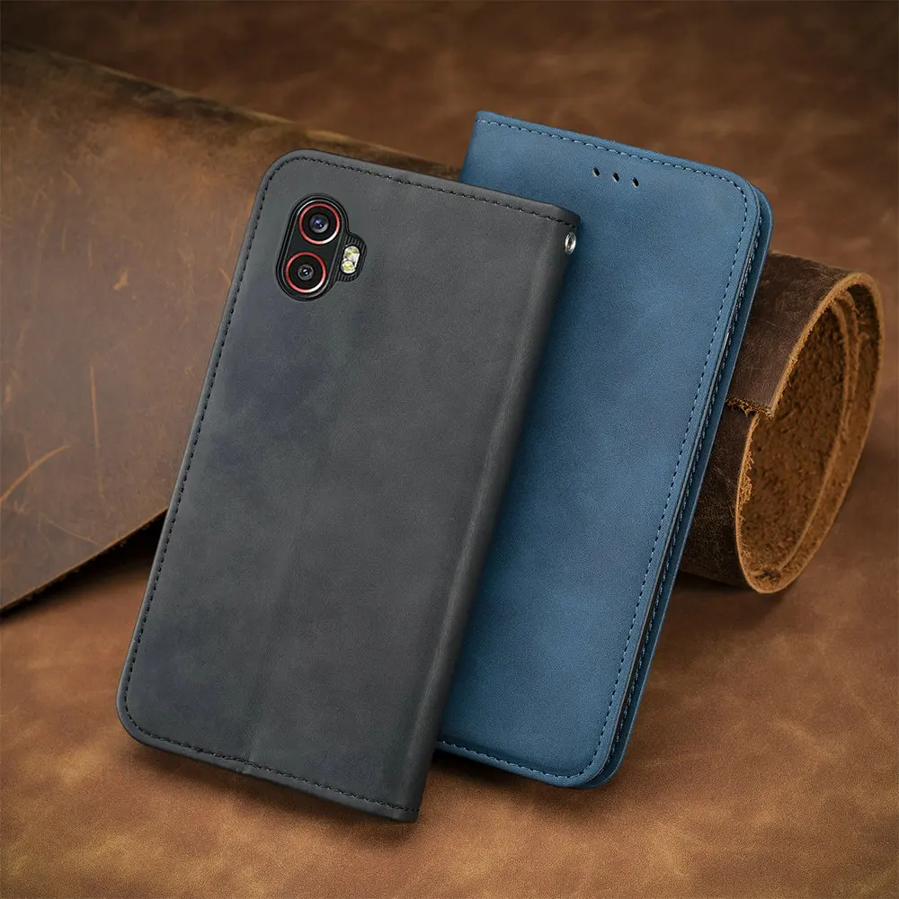 New Style Xcover 6 Pro 5G 2022 Custodia Premium In Pelle 360 Proteggi Smooth Book Coque Per Samsung Galaxy Xcover 6 Pro X Cover 6Pro W