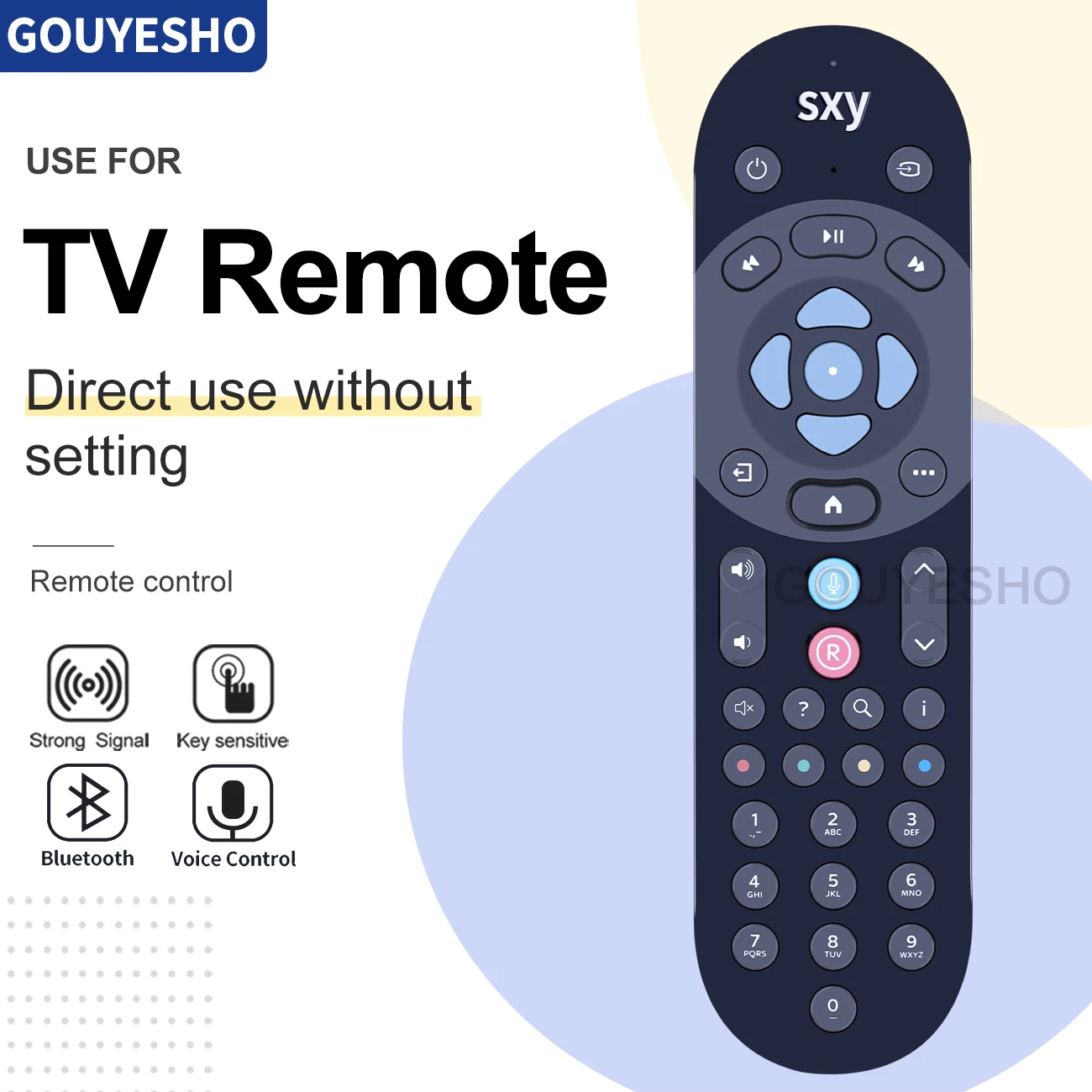Nuovo Telecomando Vocale Rc4203803/01R Ec201 Per Sky Q Mini Box Ricerca A Infrarossi Bluetooth