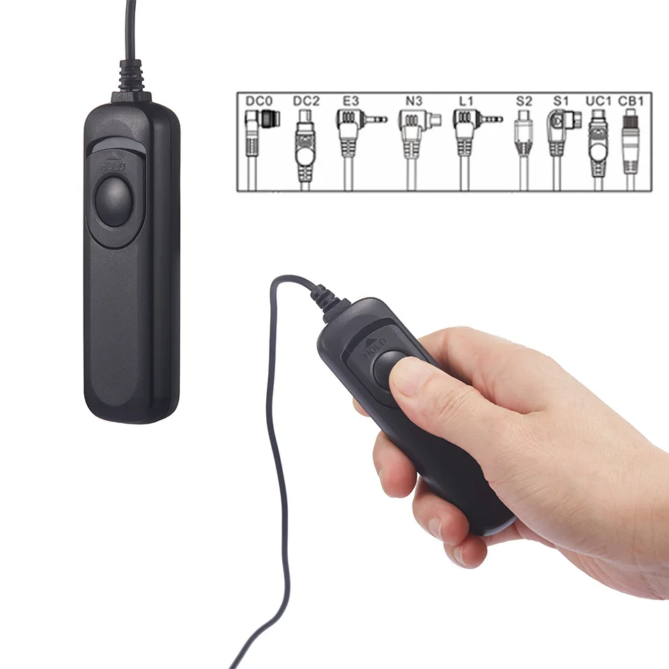 Photo Wired Timer Telecomando Otturatore Rilascio Dc0 Dc2 E2 L1 N3 E3 S1 S2 Uc1 Cavo Per Canon Nikon Sony Fujitsu Camera Dslr