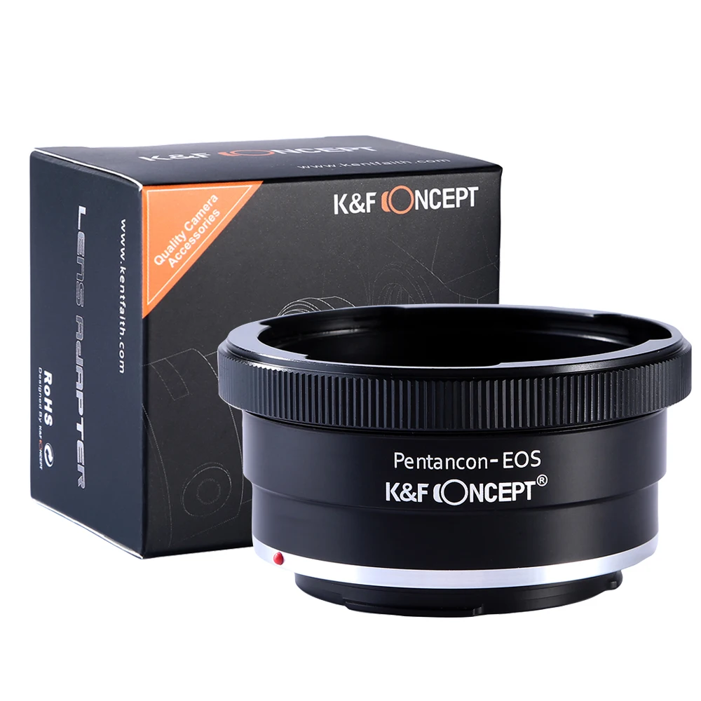Adattatore Per Obiettivo K & F Concept Per Obiettivo Da 60 A Supporto Per Fotocamera Canon Eos Ef 1Dx 5Ds 5 D3 6 D2 7D 700D 750D 760D