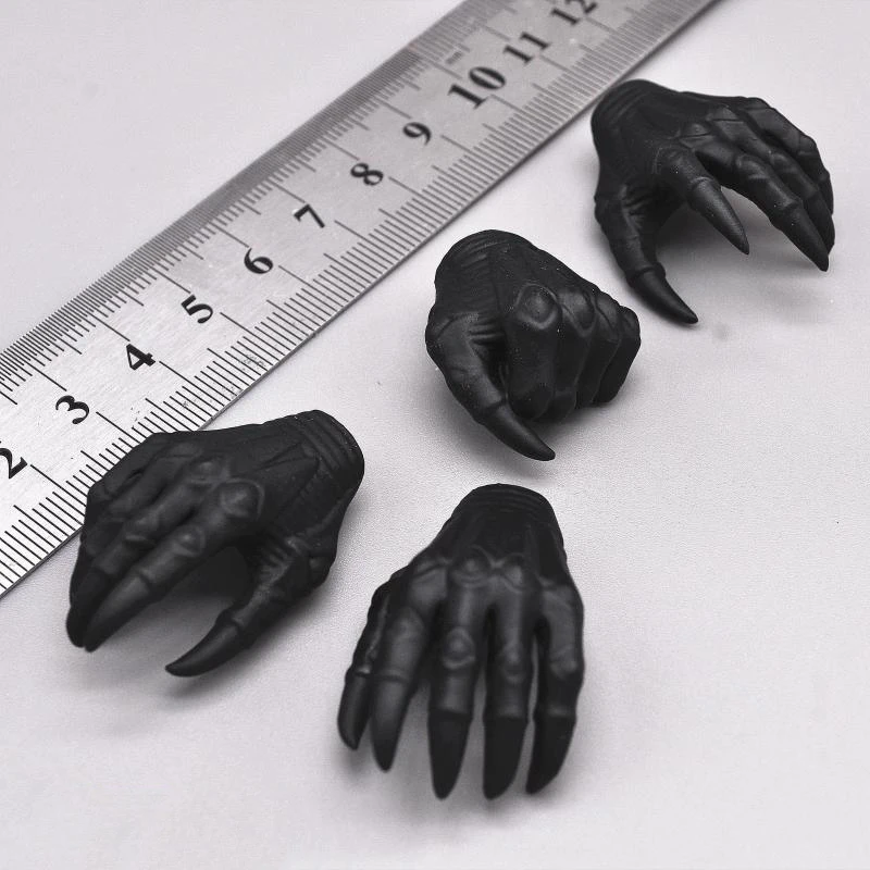 1/6 Medicom Rha Joker Black Monster Magic Biochimica Devil Hand 4 Pz/Set Fit 12 "Action Figure Da Collezione