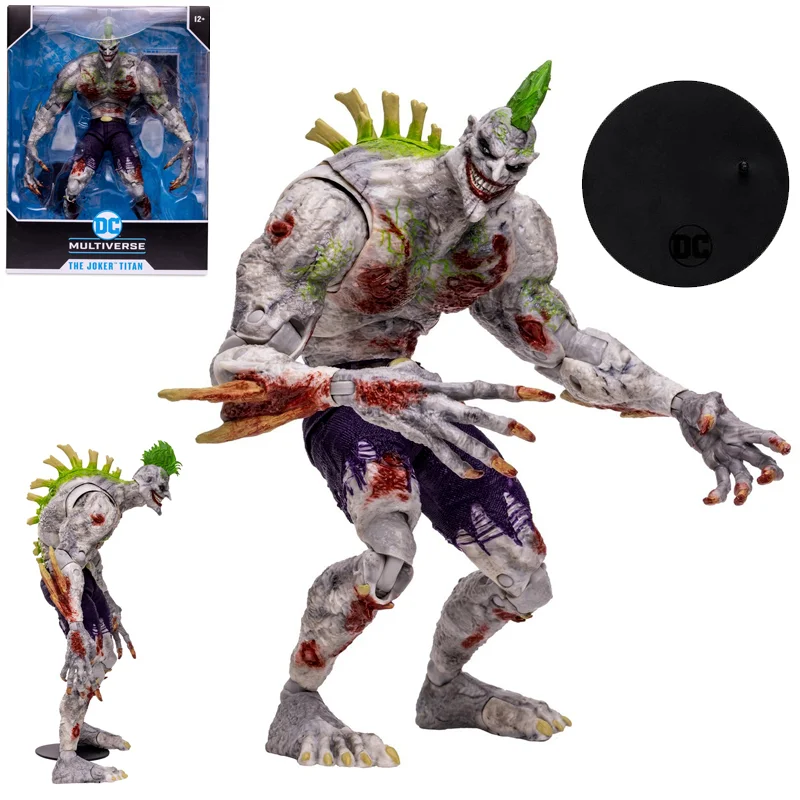 Mcf Dc Multiverse The Joker Titan Arkham Asylum Anime Action Figure 10 Pollici Da Collezione Ornamento Compleanno Giocattoli Regali W/ Box