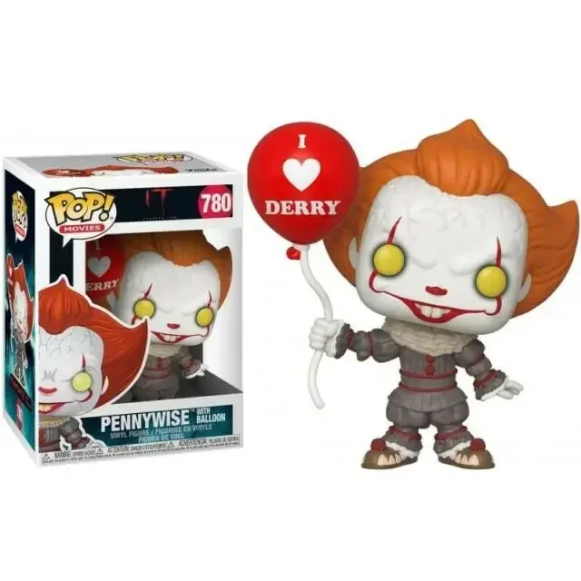 Funko Pop Pennywise Con Ballon 780 #10Cm Pvc Action Toy Figure Modello Bambola Figura In Vinile Joker Pennywise Modello Pagliaccio Giocattoli Per Bamb